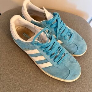 ADIDAS cool blue gazelle sneakers